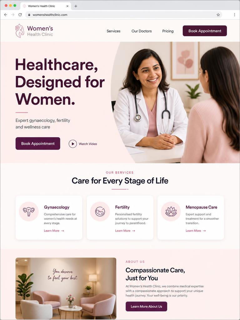 Women's Health Clinic website